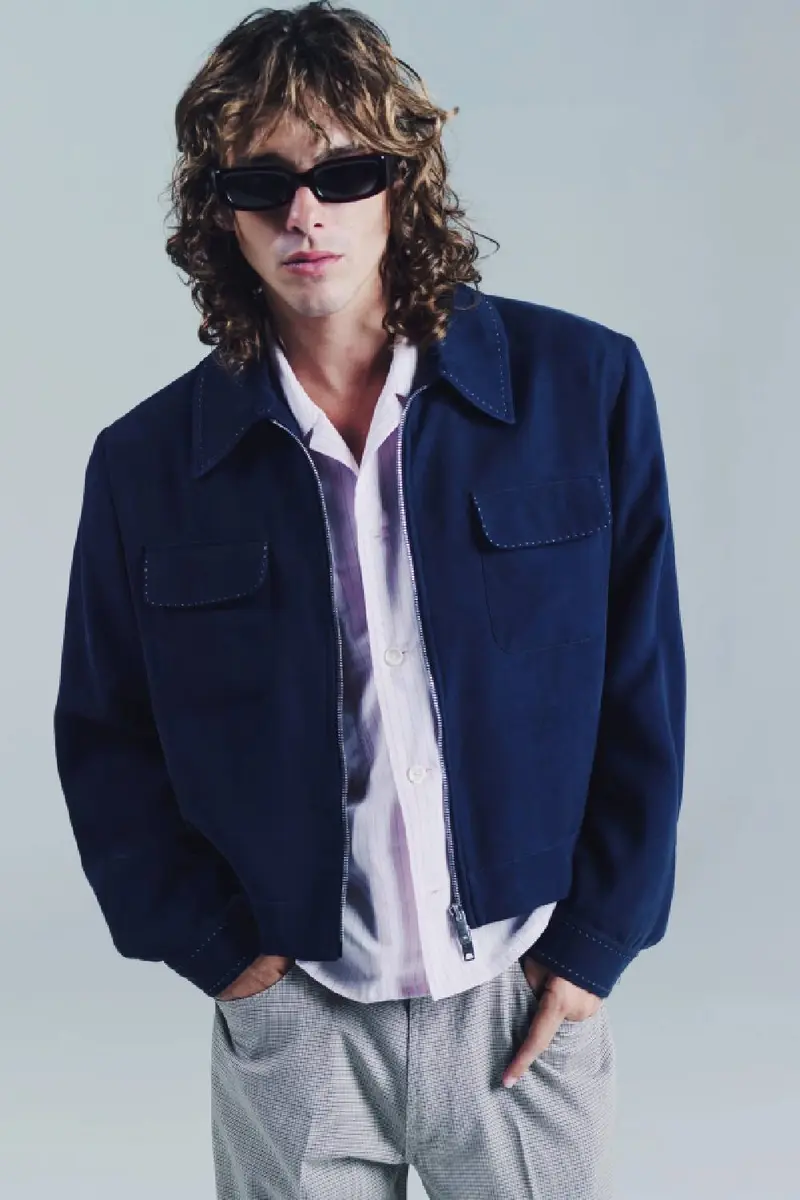 Second Layer Herman Jacket Deep Blue