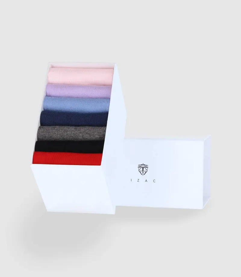 Semainier de chaussettes multicolore