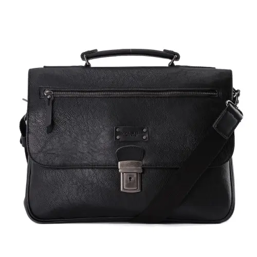 Serviette Homme-Hanoï-Wylson Paris W8191-8 Noir