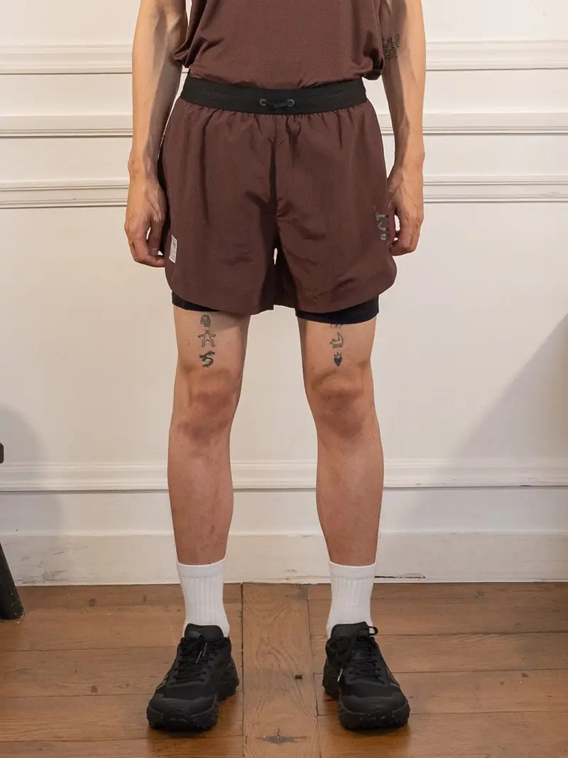 ShellLight - Short 2en1 - Marron