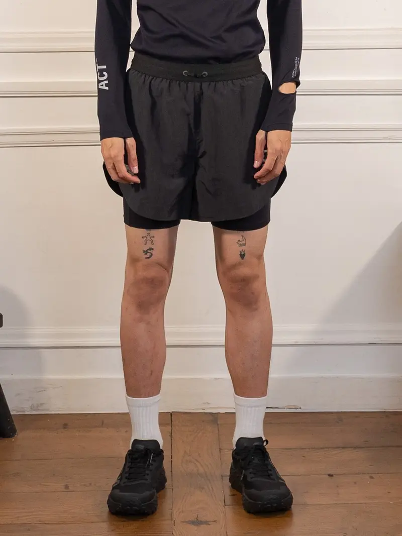 ShellLight - Short 2en1 - Noir