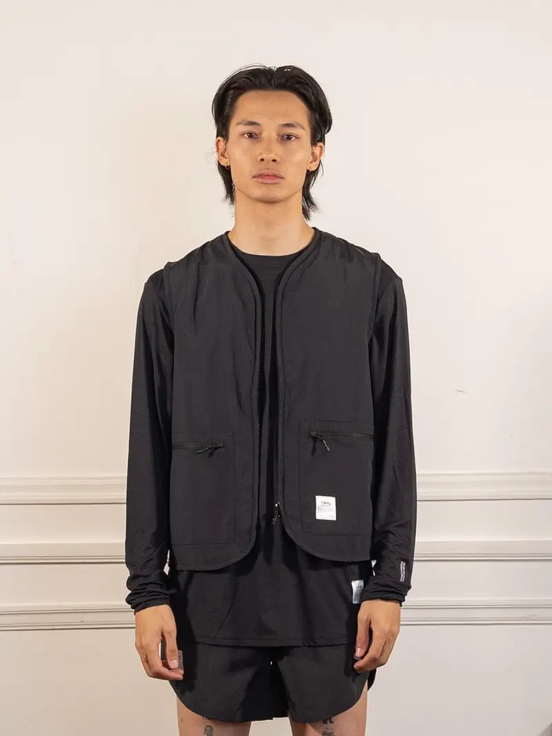 ShellLight - Windbreaker Vest - Femme - Noir