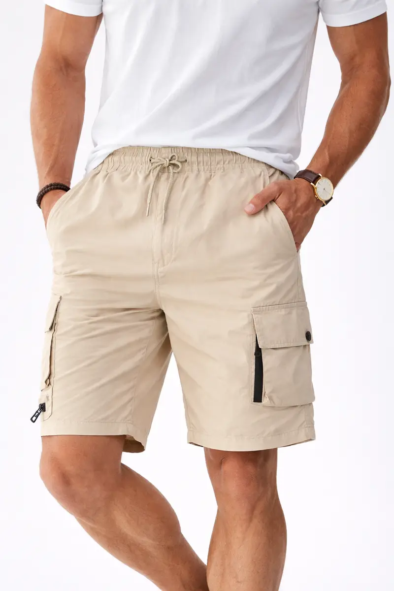 Short homme cargo Beige