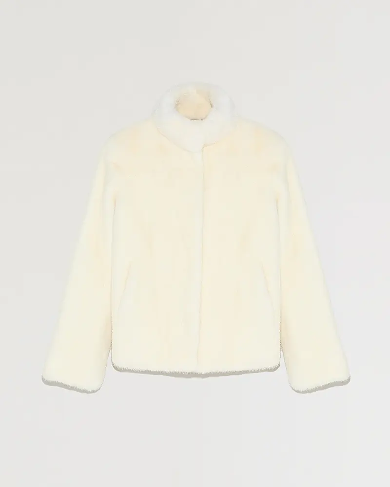 Short mink fur jacket