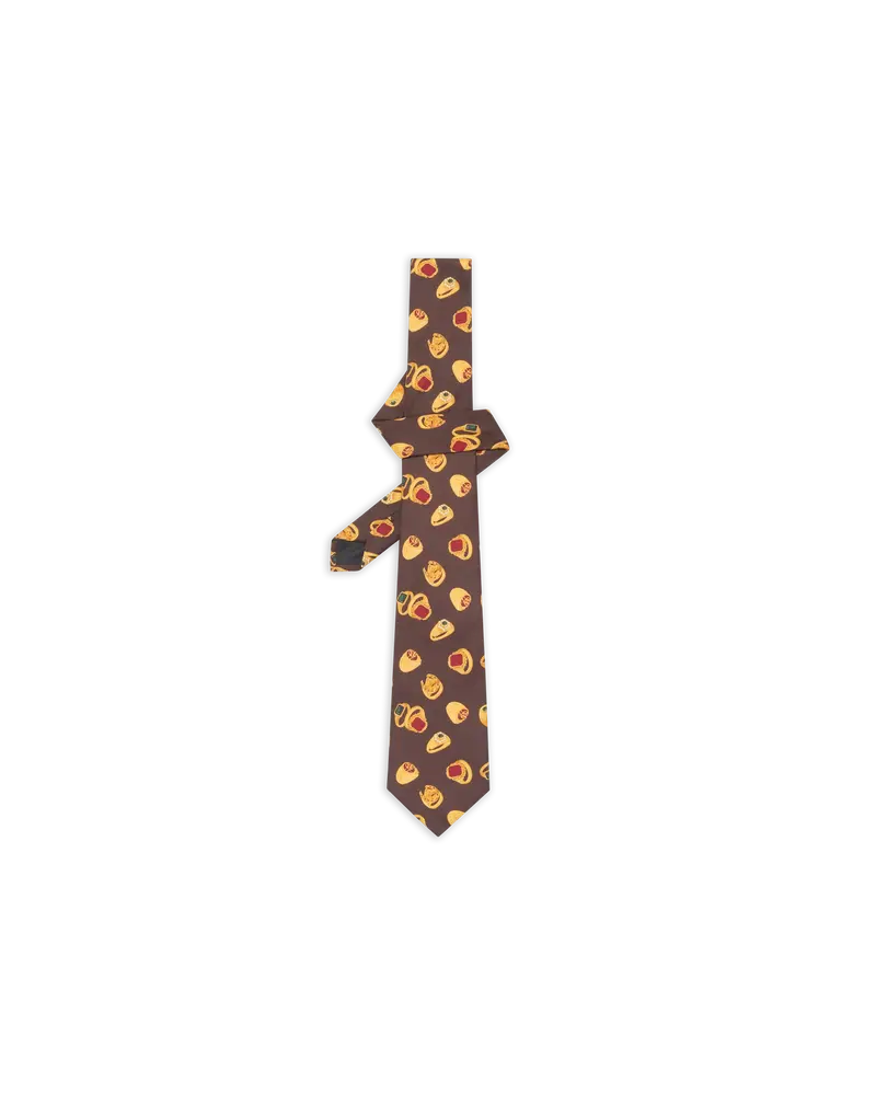 Silk Tie Rings Print