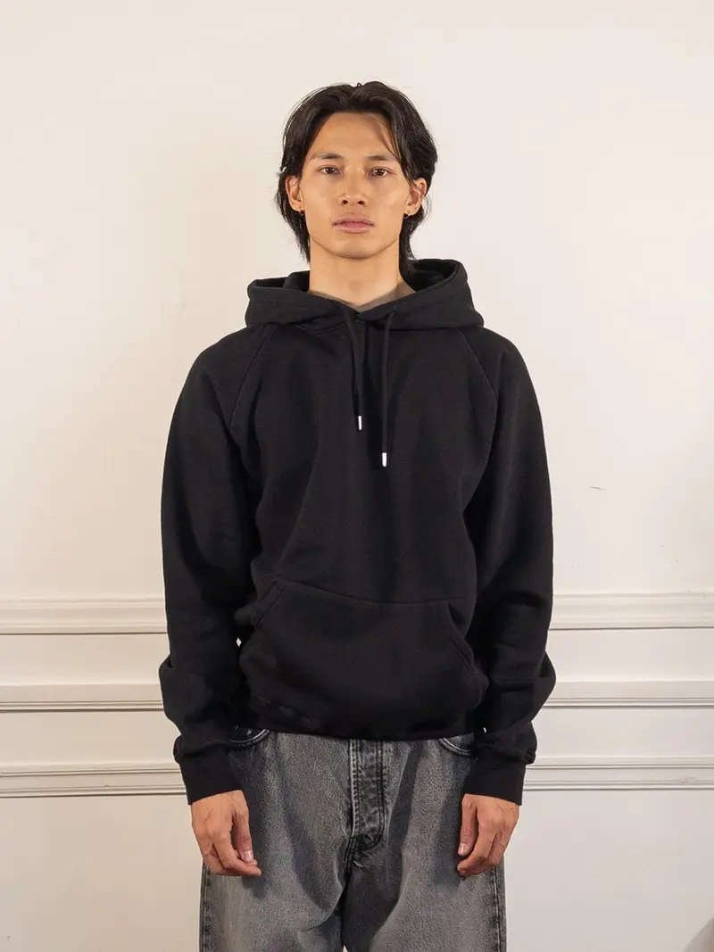 sketchy hooded sweat - black