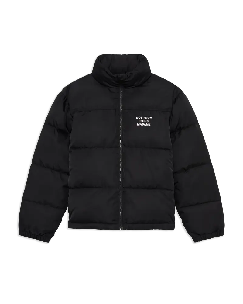 Slogan Puffer Jacket
