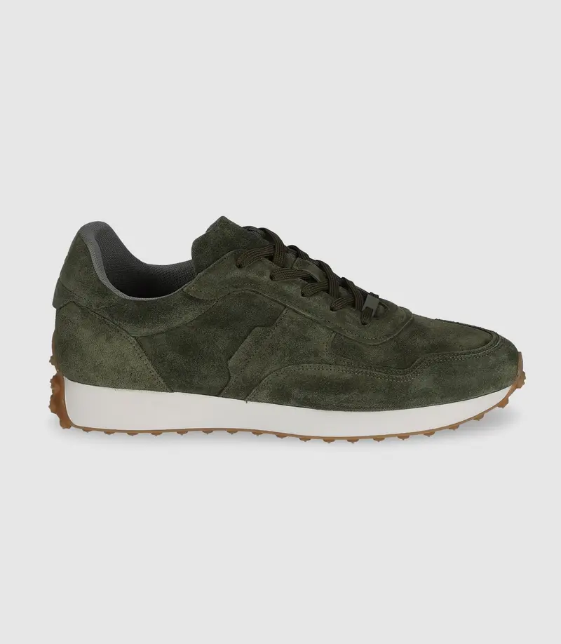 Sneakers en cuir kaki OTTO