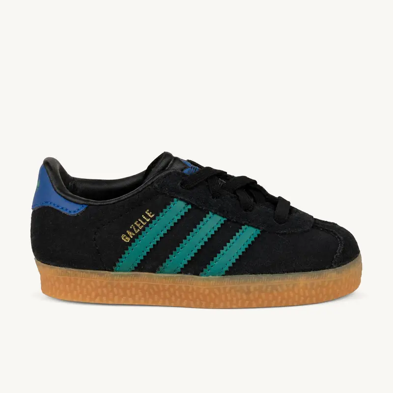 Sneakers GAZELLE ELASTIQUÉ ADIDAS Enfant Noir