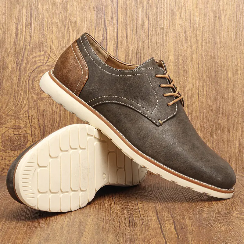 Sneakers Rétro Casual Homme – Style Patchwork Respirantes & Antidérapantes