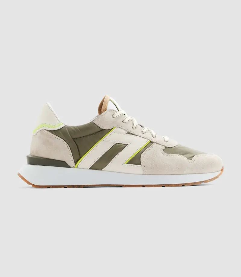 Sneakers taupe et kaki "Edisson"