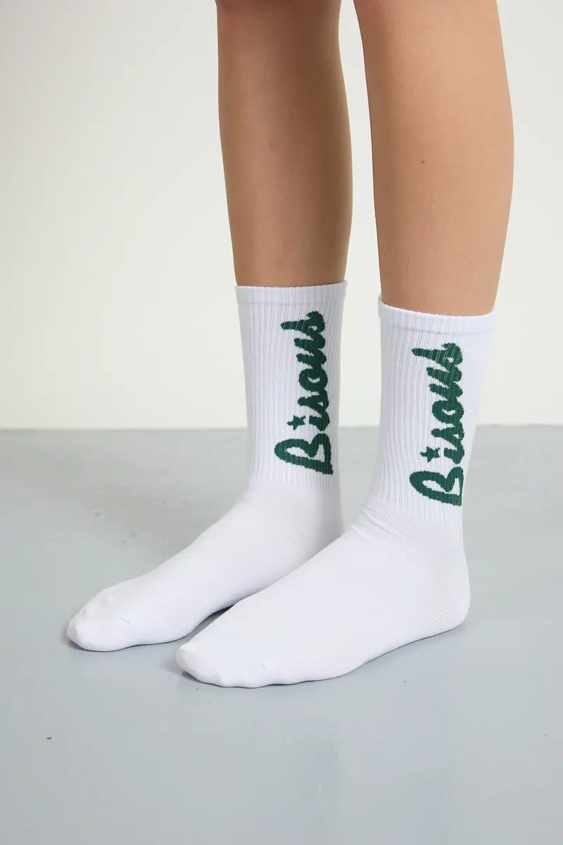 Socks Lounge White Forest