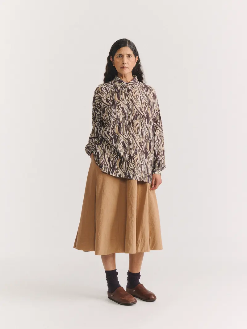 SQUARBI SHIRT - COSIE PRINT - EBONY