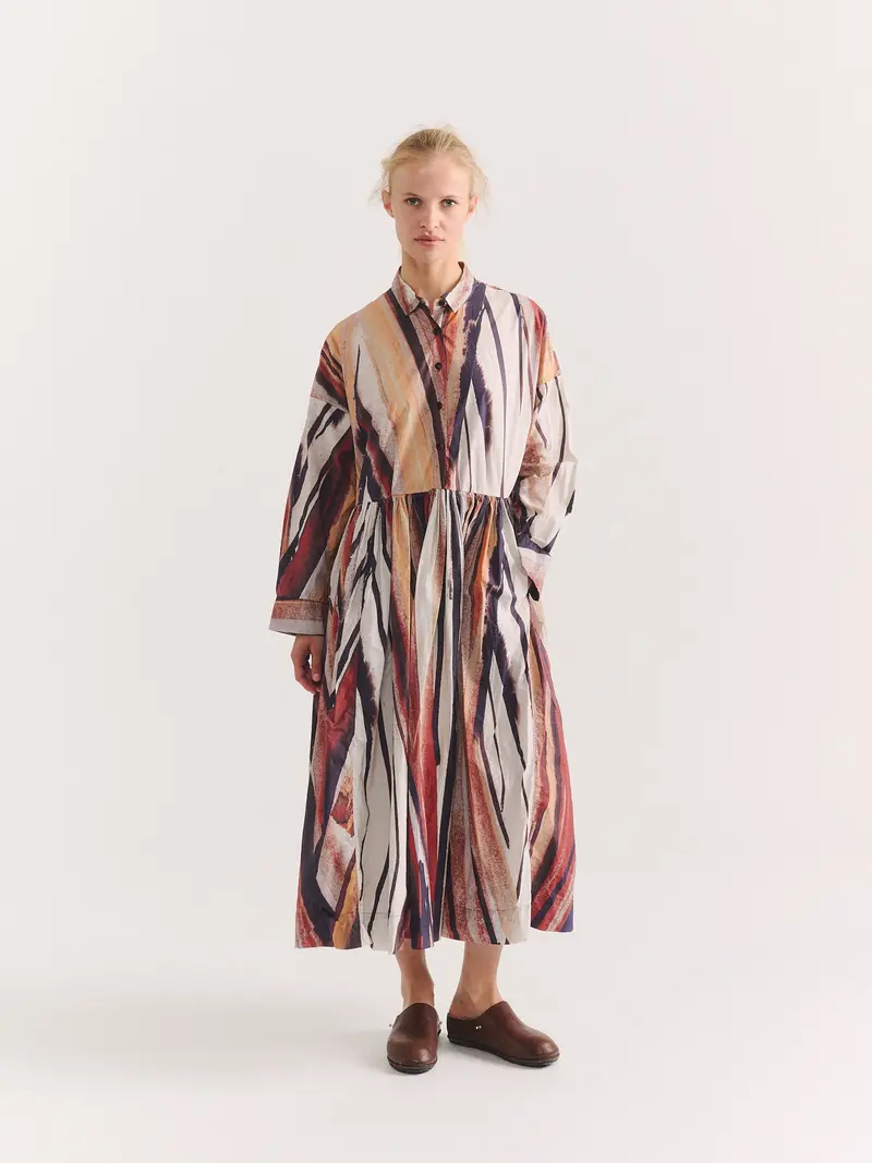 STEPHANIE DRESS - L COT PRINT - PRINT 1