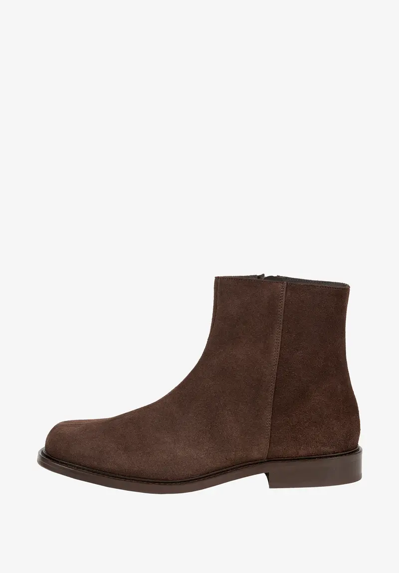 Stiefeletten aus Spaltleder