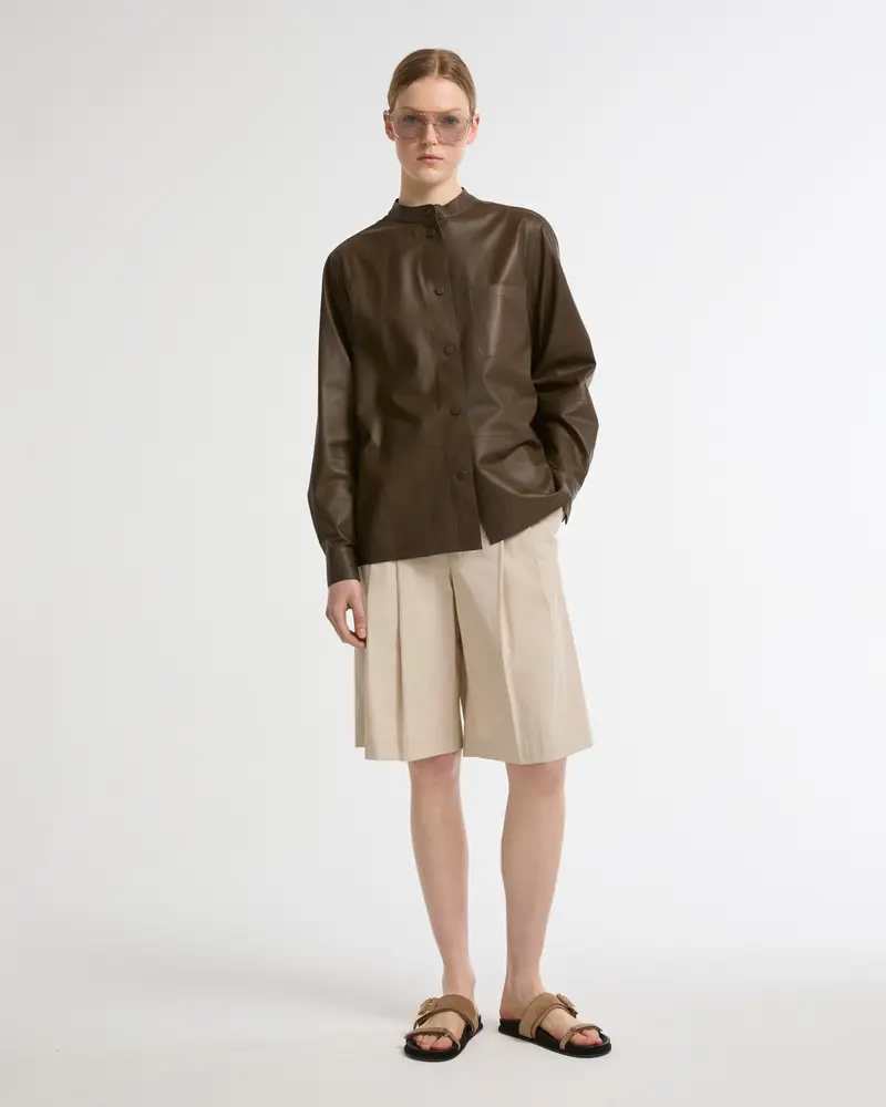 Supple lambskin shirt