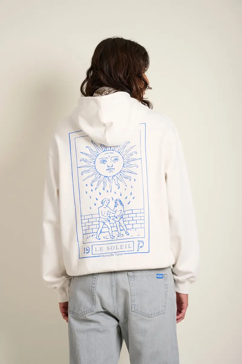 SWEAT À CAPUCHE AMANDIO - OFF WHITE