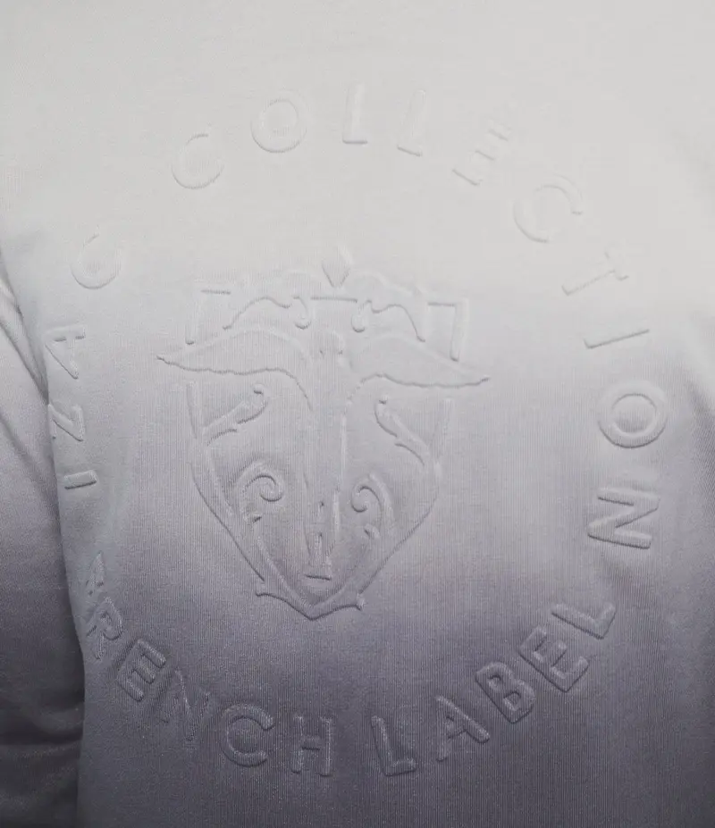 Sweat à capuche dégradé noir et gris "Swdidie"