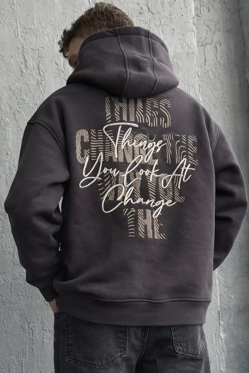 sweat à capuche imprimé