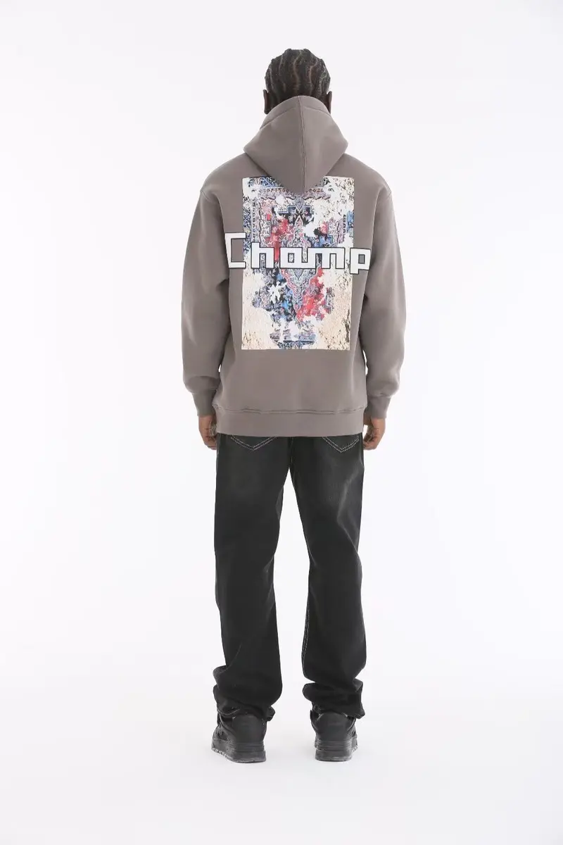 Sweat à capuche imprimé graphique