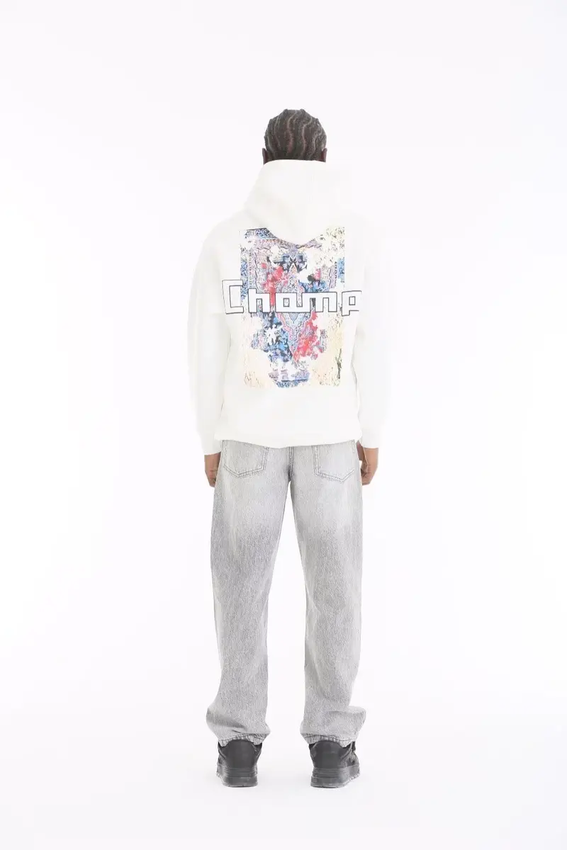 Sweat à capuche imprimé graphique
