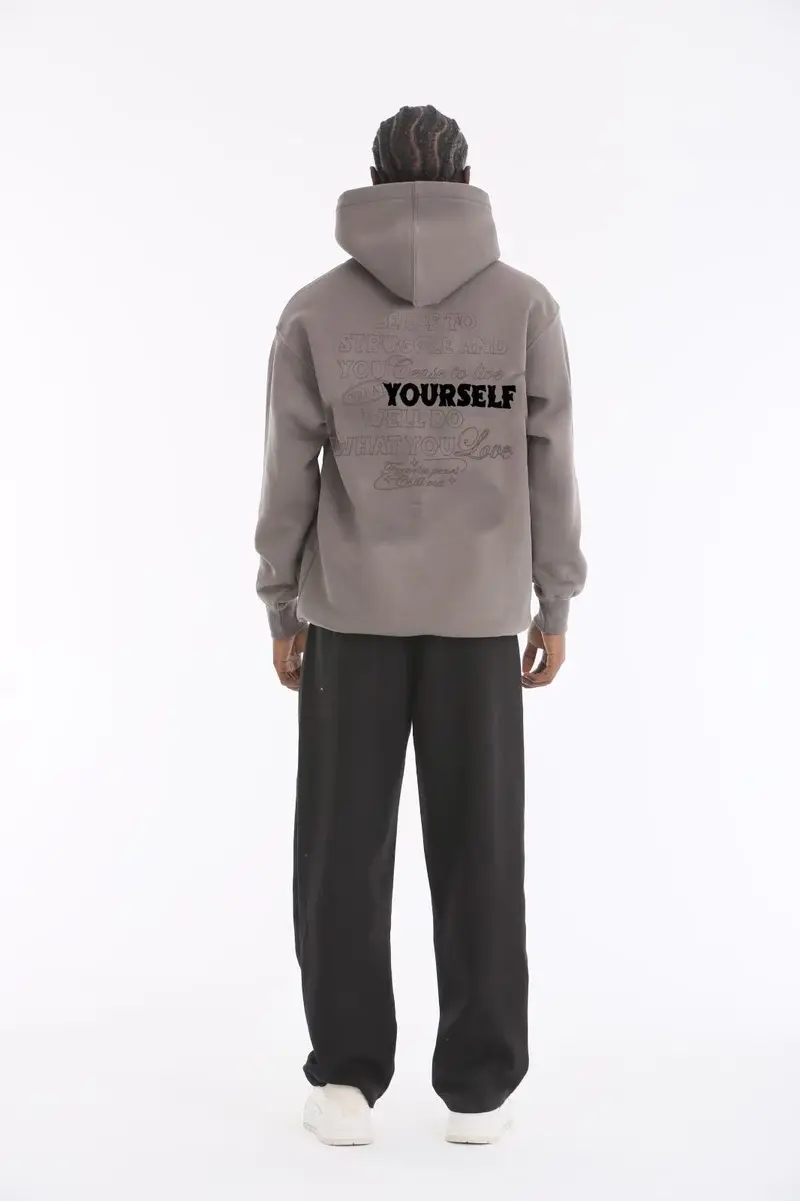 Sweat à capuche imprimé "YOURSELF"
