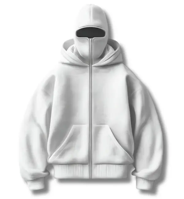 Sweat à capuche zippé intégral unisexe – doublé polaire