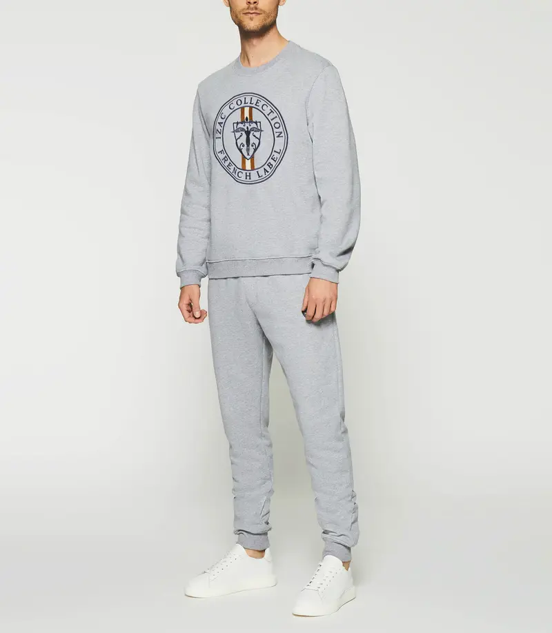 Sweat avec logo gris chiné SWDEVON
