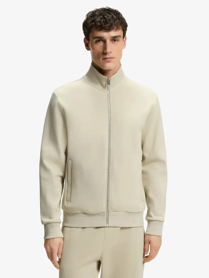 Sweat BOSS beige en coton