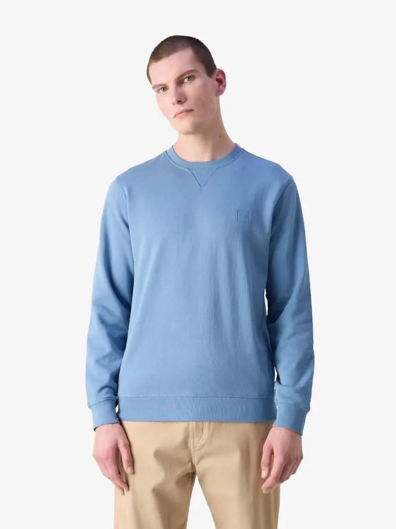 Sweat BOSS bleu en molleton