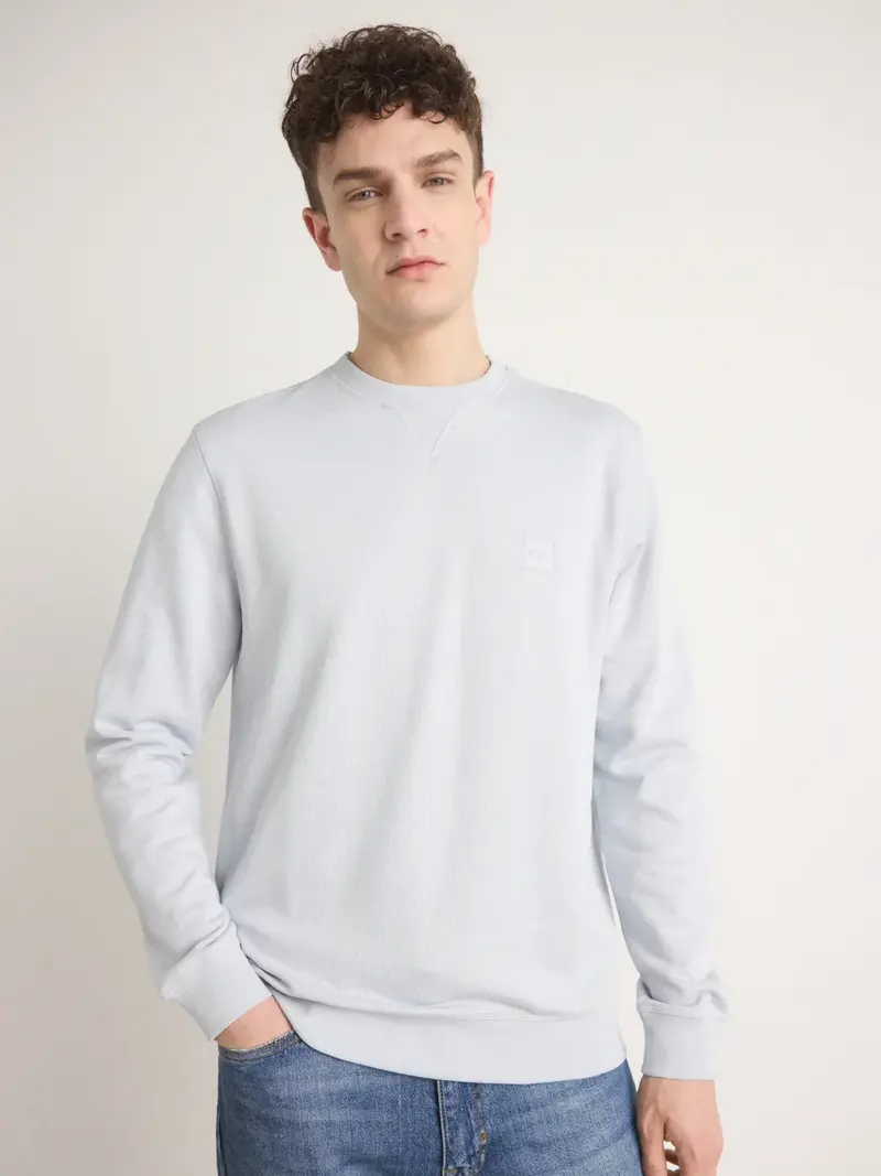 Sweat BOSS gris en coton