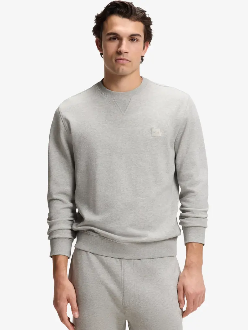 Sweat BOSS gris en molleton