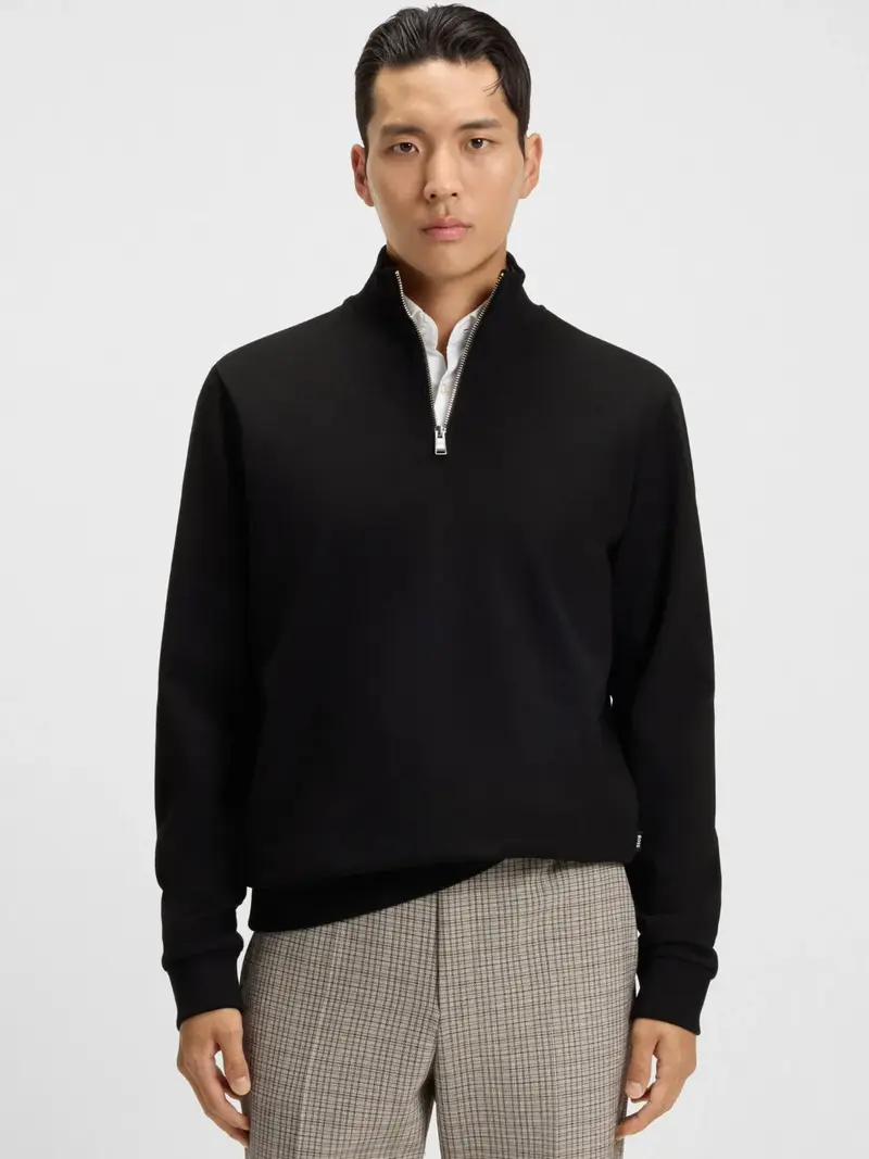 Sweat camionneur BOSS noir en coton