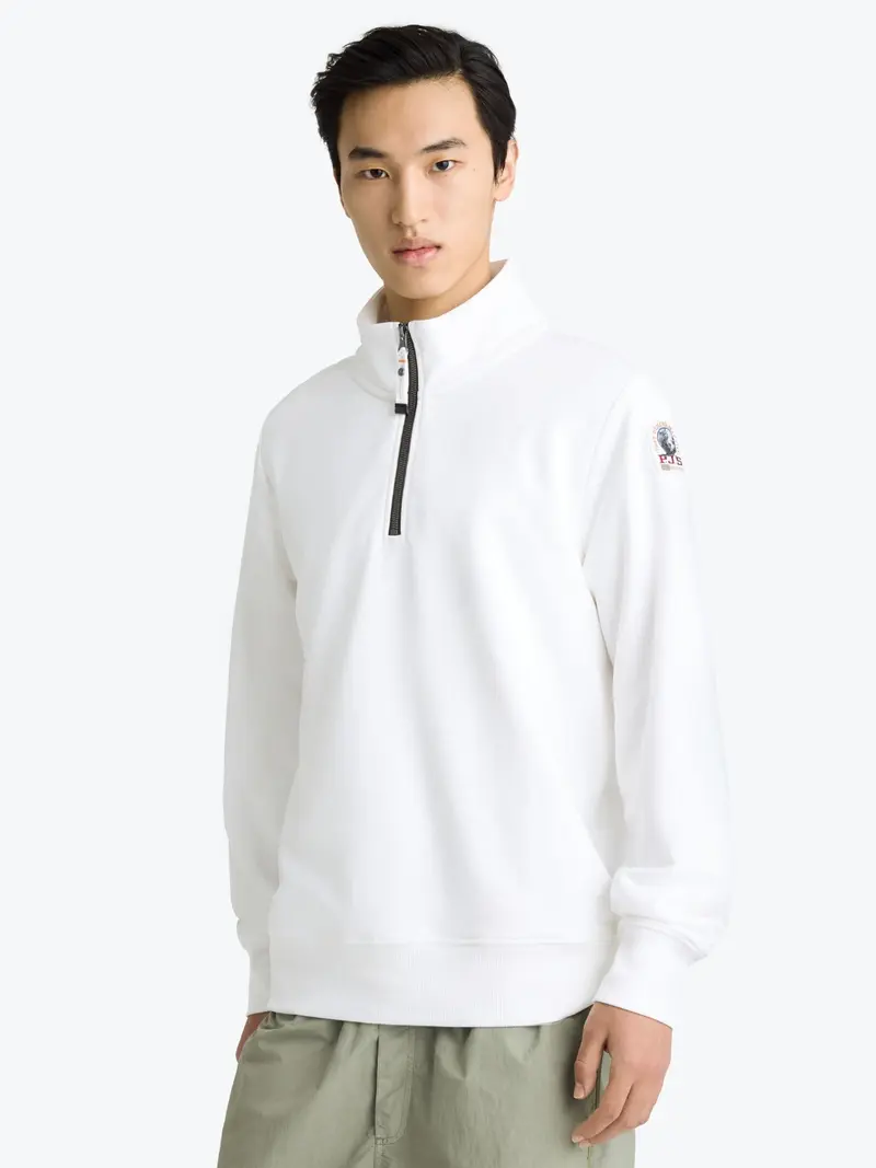 Sweat camionneur Parajumpers Broad Peak - Blanc