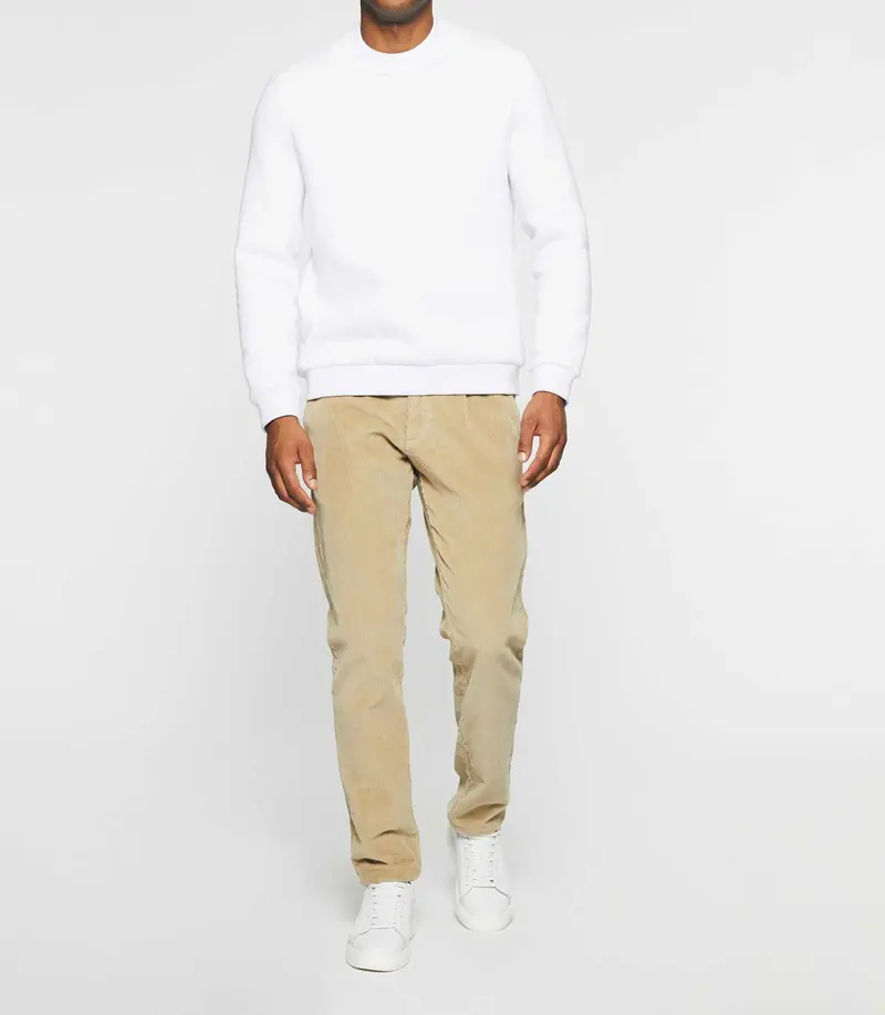 Sweat col rond uni blanc SWBENJI