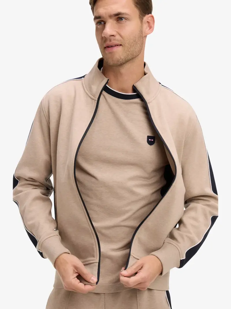 Sweat zippé Eden Park beige
