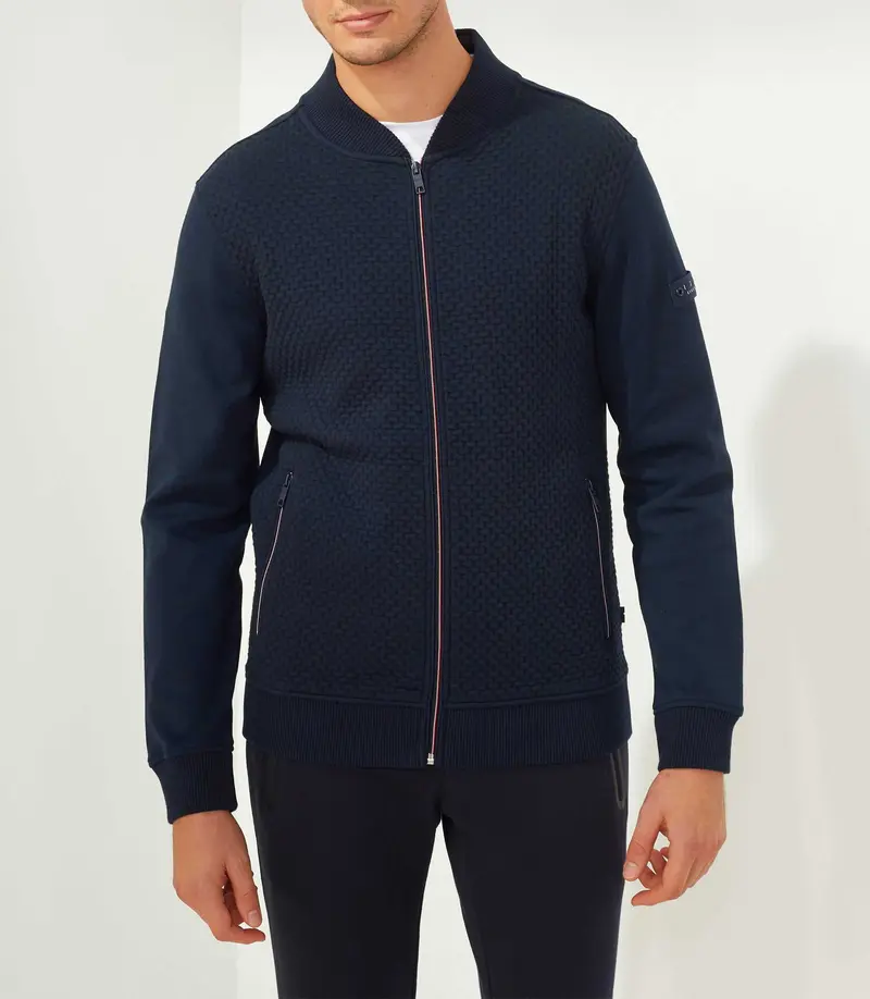 Sweat zippe marine "SWFabio"