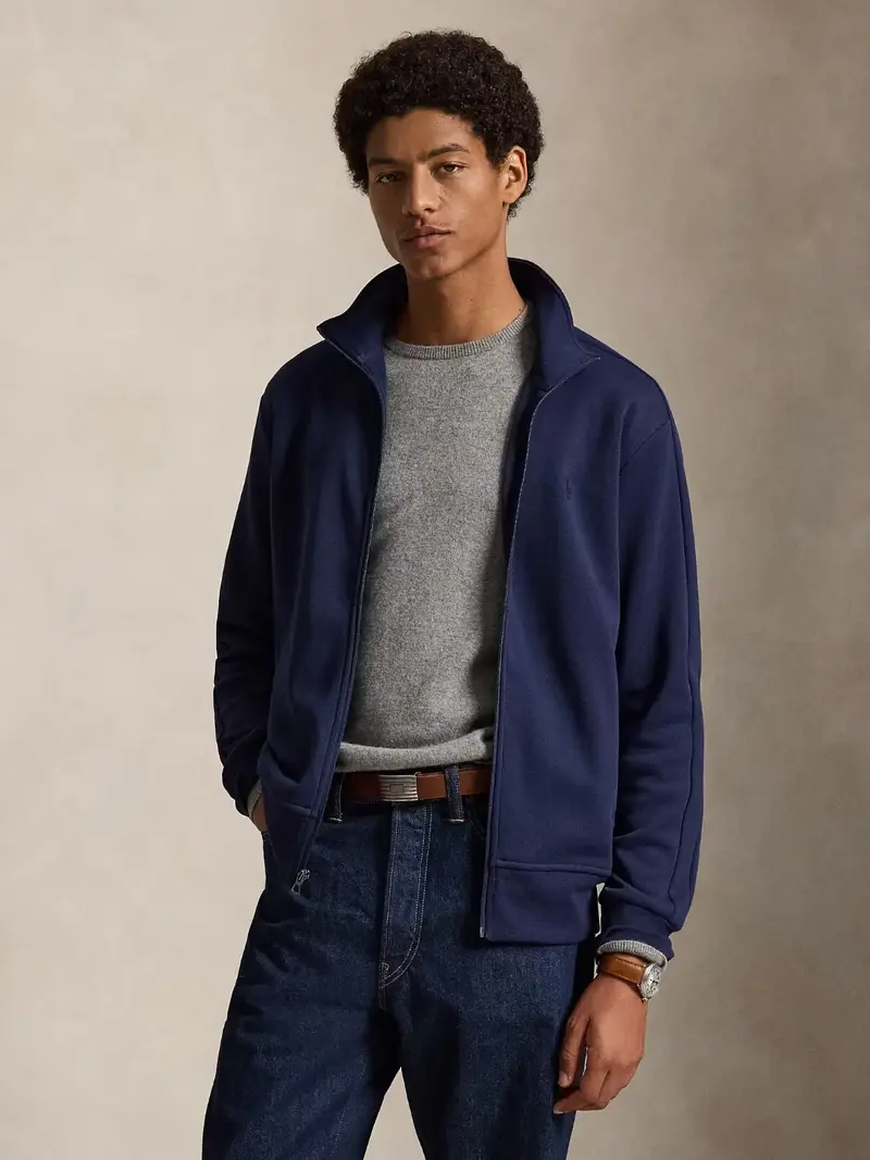Sweat zippé Ralph Lauren marine