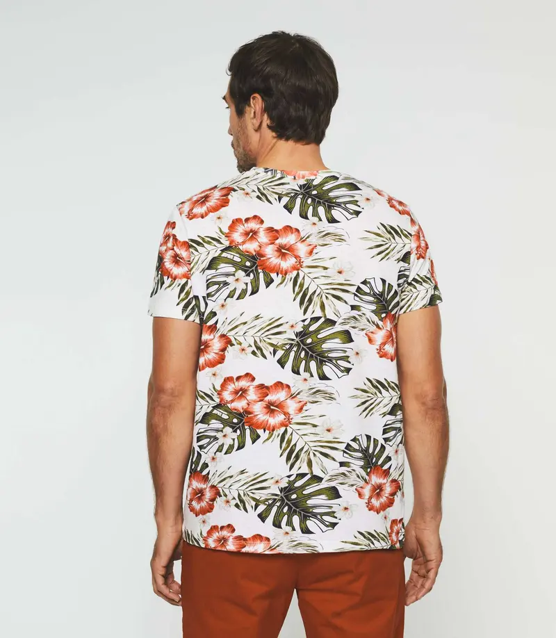 T-shirt à imprimé blanc "Guewen"