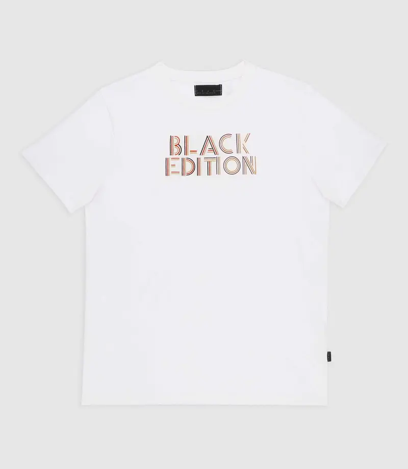T-shirt à manches courtes à imprimé blanc GARY