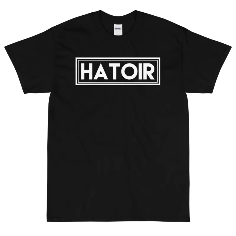 T-shirt à Manches Courtes Hatoir Noir Cadré