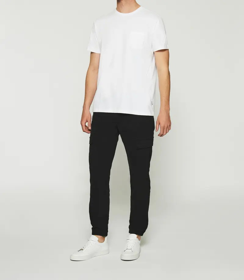 T-shirt à manches courtes uni blanc GABRIEL
