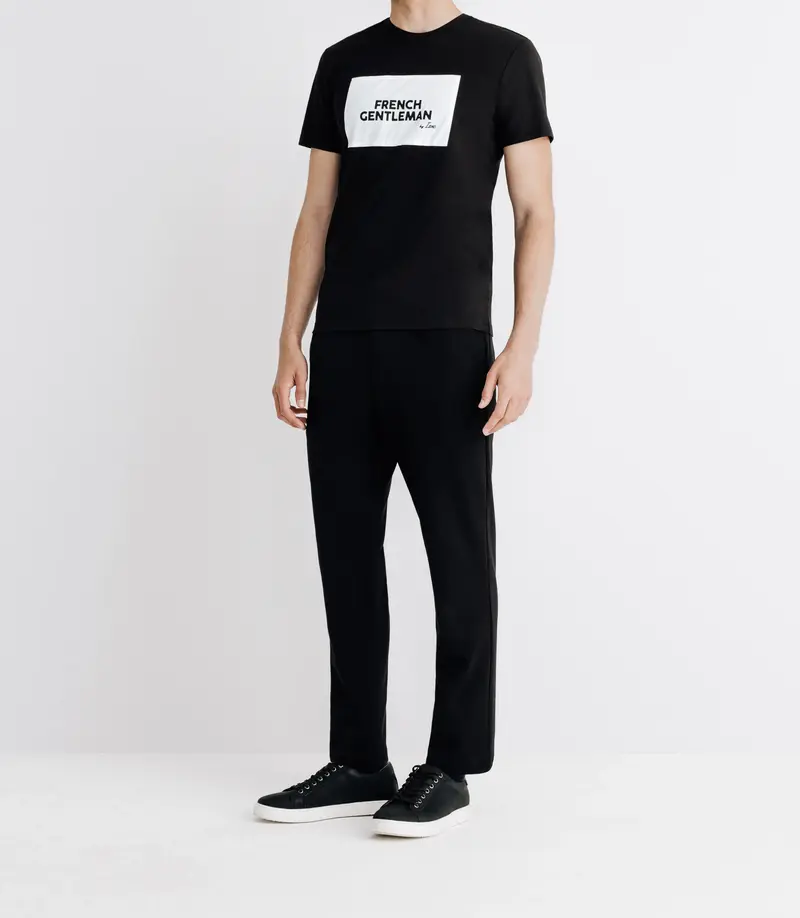 T-shirt avec écriture noir