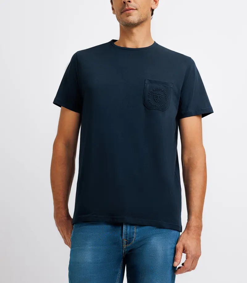 T-shirt avec logo marine