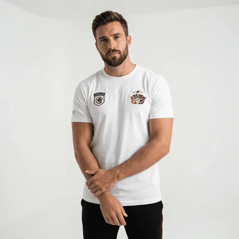 T-shirt BARBARIANS Japan blanc