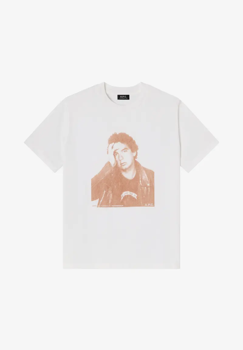 T-Shirt bedruckt mit einem Foto von Jean Touitou