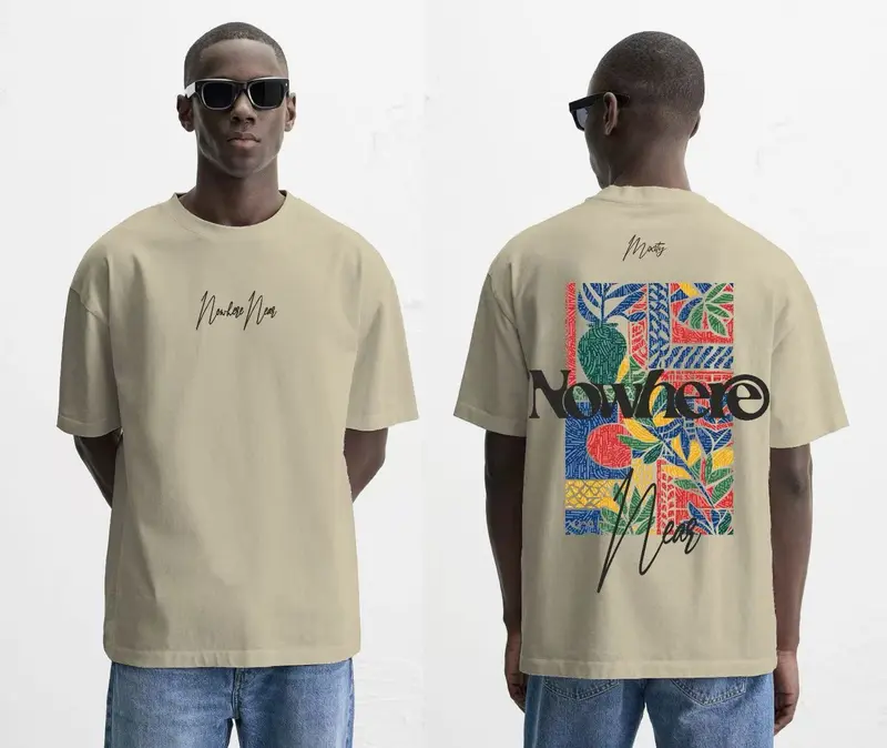 T-shirt beige NOWHERE