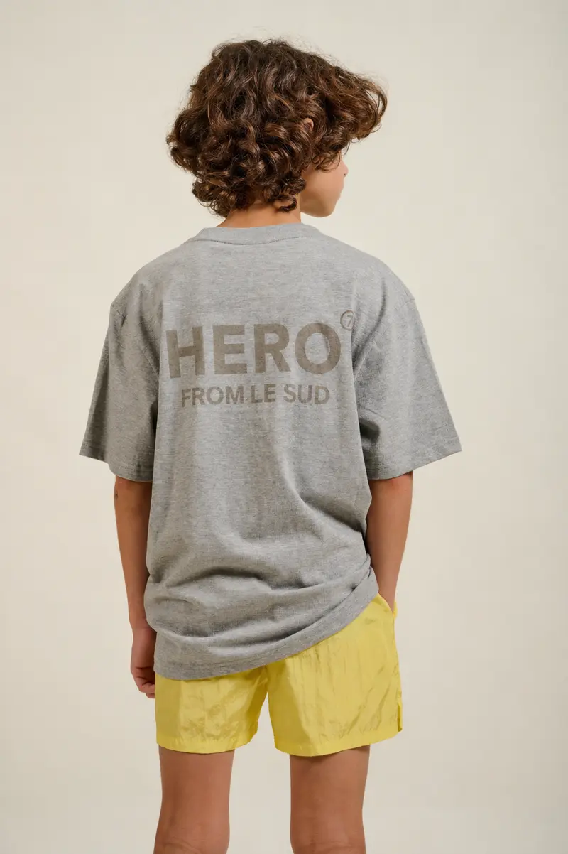 T-SHIRT BEST TEE KID - GREY MELANGE