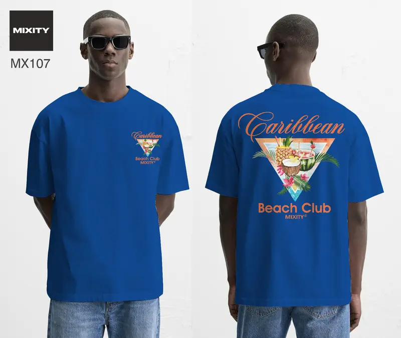 T-shirt BLEU ROI CARIBBEAN