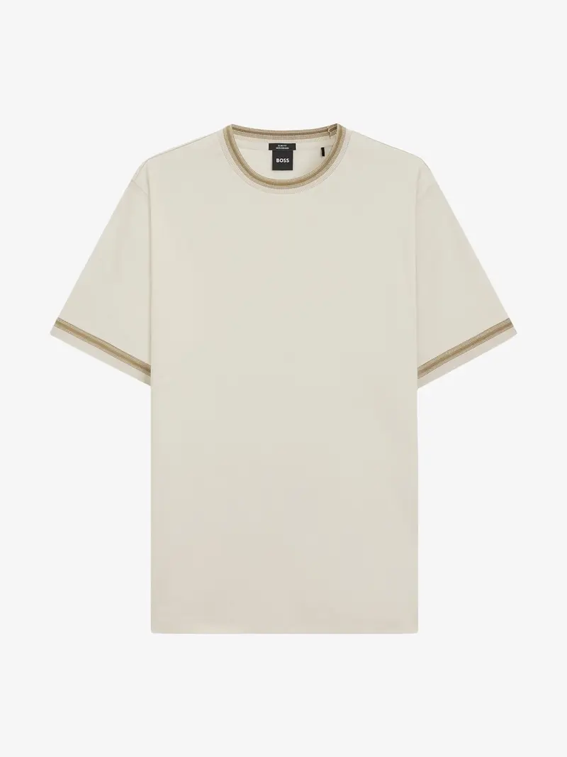 T-Shirt BOSS beige en coton